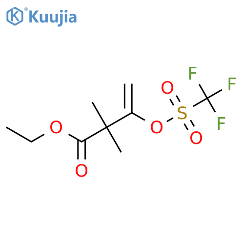 Ethyl 2,2-dimethyl-3-(trifluoromethylsulfonyloxy)but-3-enoate structure
