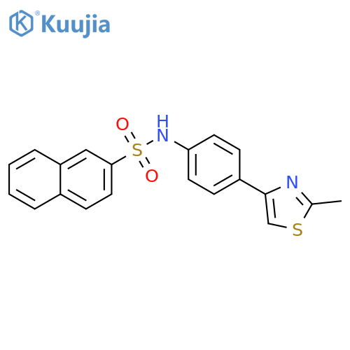 N-4-(2-methyl-1,3-thiazol-4-yl)phenylnaphthalene-2-sulfonamide structure
