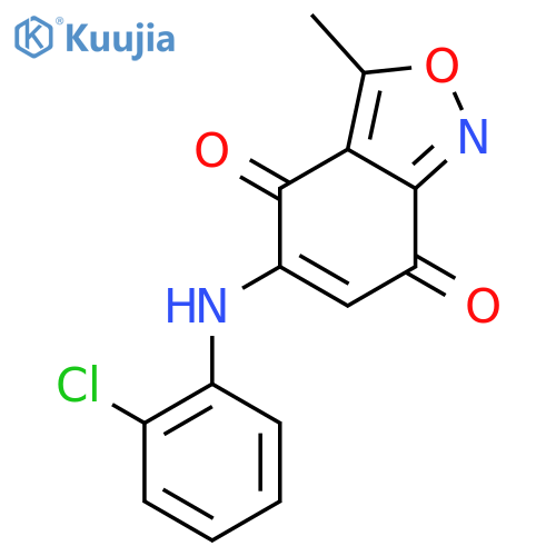 5-((2-Chlorophenyl)amino)-3-methylbenzo[c]isoxazole-4,7-dione structure