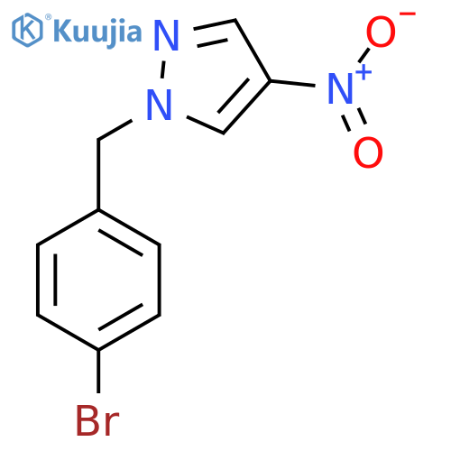 1-[(4-Bromophenyl)methyl]-4-nitro-1H-pyrazole structure