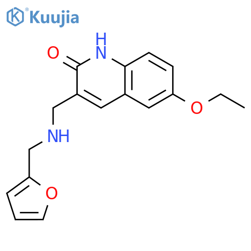 6-Ethoxy-3-{[(furan-2-ylmethyl)-amino]-methyl}-1H-quinolin-2-one structure