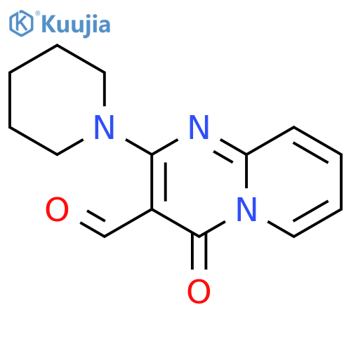 4-Oxo-2-(piperidin-1-yl)-4H-pyrido1,2-apyrimidine-3-carbaldehyde structure