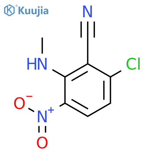 6-Chloro-2-(methylamino)-3-nitrobenzonitrile structure