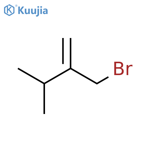 2-(bromomethyl)-3-methylbut-1-ene structure