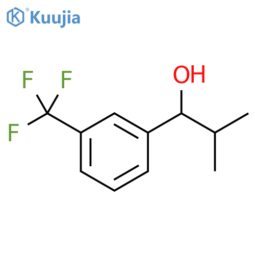 2-methyl-1-3-(trifluoromethyl)phenylpropan-1-ol structure