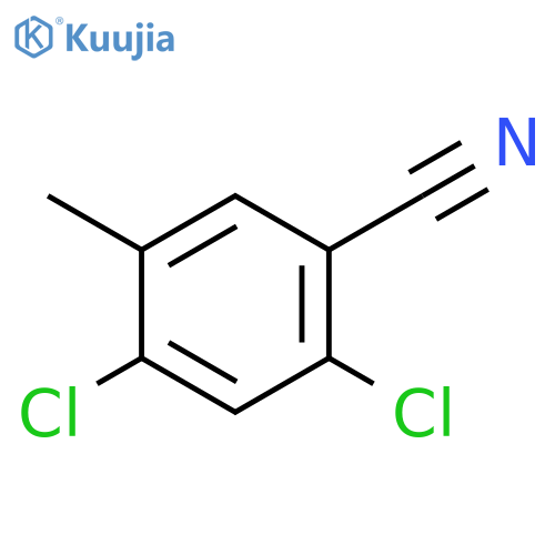 2,4-dichloro-5-methylbenzonitrile structure