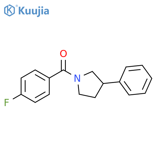 1-(4-fluorobenzoyl)-3-phenylpyrrolidine structure