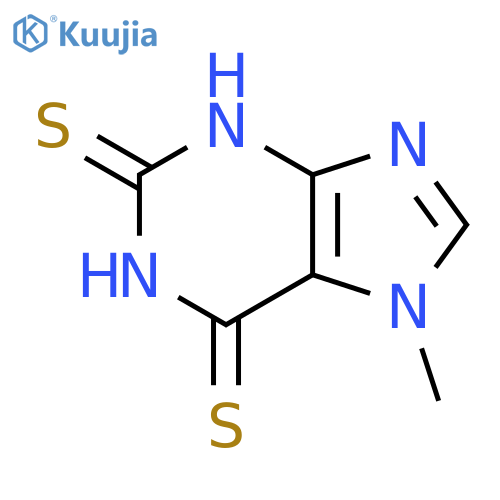 7-methyl-3h-purine-2,6-dithione structure