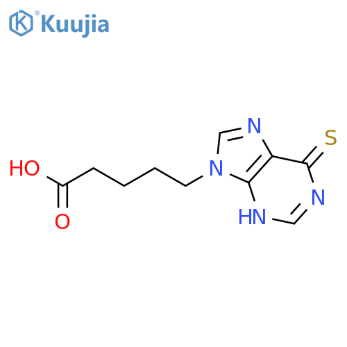 5-(6-sulfanylidene-3h-purin-9-yl)pentanoic Acid structure