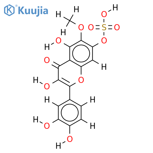 7-O-Sulfate-3,3',4',5,7-Pentahydroxy-6-methoxyflavone structure