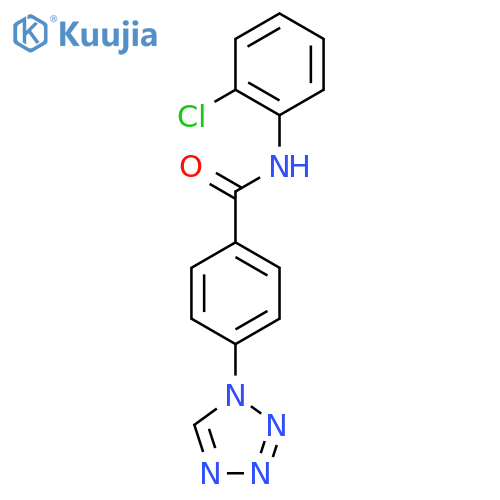 N-(2-chlorophenyl)-4-(1H-1,2,3,4-tetrazol-1-yl)benzamide structure