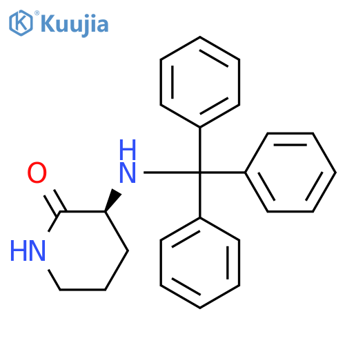 (3S)-3-[(Triphenylmethyl)amino]-2-piperidinone structure