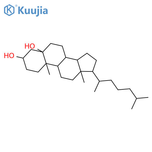 (3beta)-cholestane-3,5-diol structure