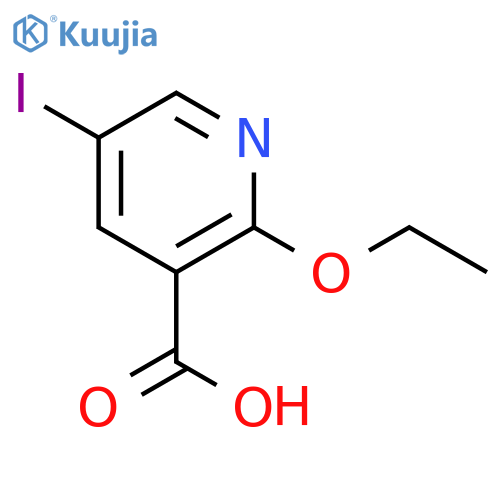 2-Ethoxy-5-iodonicotinic acid structure