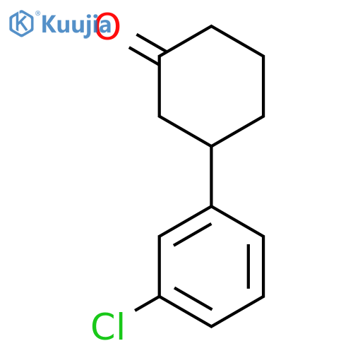3-(3-Chlorophenyl)cyclohexanone structure