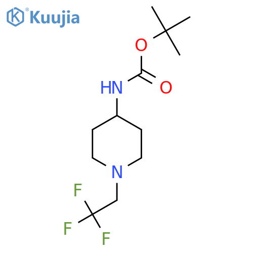Tert-Butyl 1-(2,2,2-Trifluoroethyl)Piperidin-4-Ylcarbamate structure