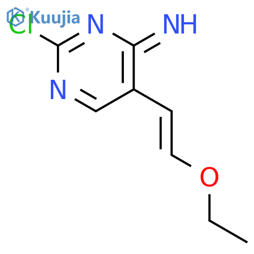 2-chloro-5-(2-ethoxyvinyl)-pyrimidin-4-ylamine structure