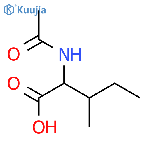 Alloisoleucine,N-acetyl- (9CI) structure