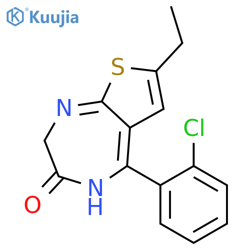 N-Desmethyl Clotiazepam structure