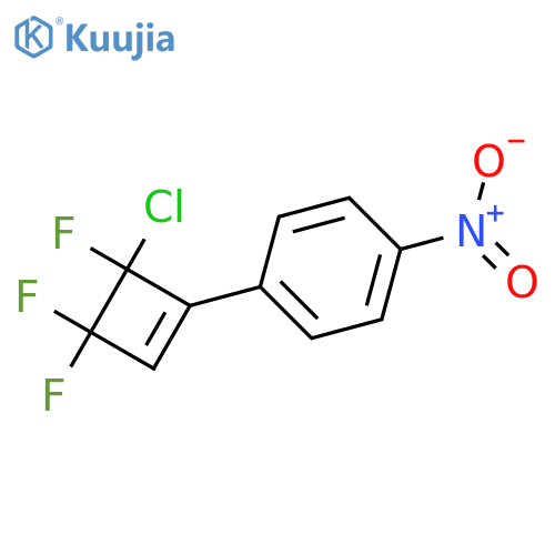 Benzene, 1-(4-chloro-3,3,4-trifluoro-1-cyclobuten-1-yl)-4-nitro- structure