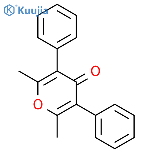4H-Pyran-4-one,2,6-dimethyl-3,5-diphenyl- structure