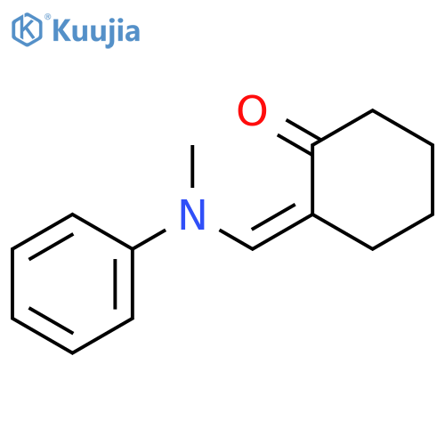 Cyclohexanone,2-[(methylphenylamino)methylene]- structure