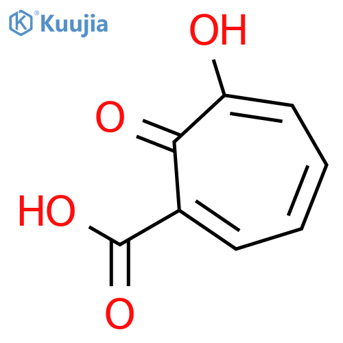6-hydroxy-7-oxocyclohepta-1,3,5-triene-1-carboxylic acid structure
