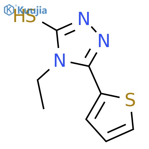 4-Ethyl-5-(thiophen-2-yl)-4H-1,2,4-triazole-3-thiol structure