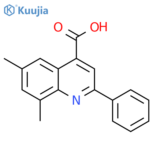 6,8-Dimethyl-2-phenylquinoline-4-carboxylic acid structure
