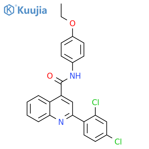 2-(2,4-Dichloro-phenyl)-quinoline-4-carboxylic acid (4-ethoxy-phenyl)-amide structure