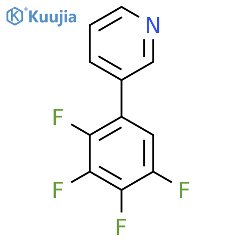 3-(2,3,4,5-Tetrafluoro-phenyl)-pyridine structure