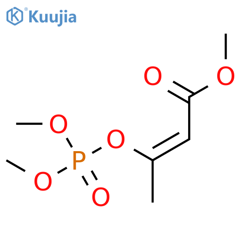 2-Butenoic acid,3-[(dimethoxyphosphinyl)oxy]-, methyl ester, (2Z)- structure