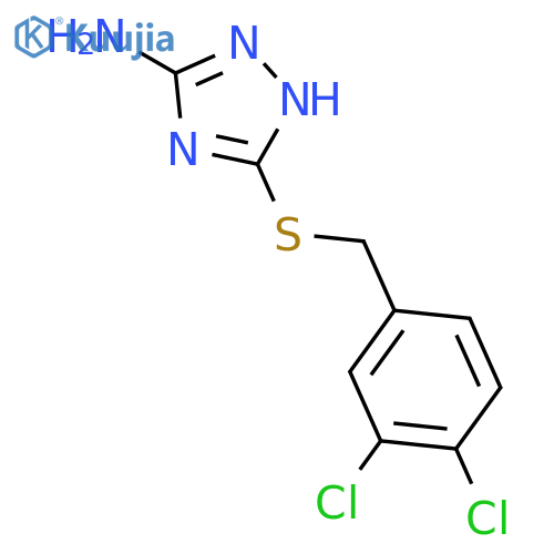 5-(3,4-Dichlorobenzyl)sulfanyl-4H-1,2,4-triazol-3-amine structure