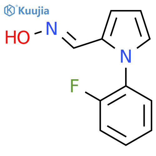 1-(2-FLUOROPHENYL)-1H-PYRROLE-2-CARBALDEHYDE OXIME structure