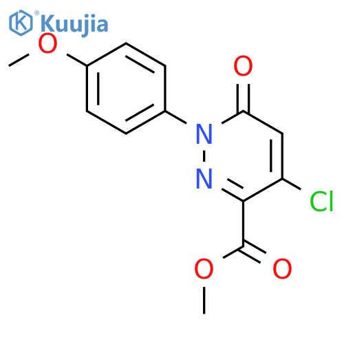 Methyl 4-Chloro-1-(4-methoxyphenyl)-6-oxo-1,6-dihydro-3-pyridazinecarboxylate structure