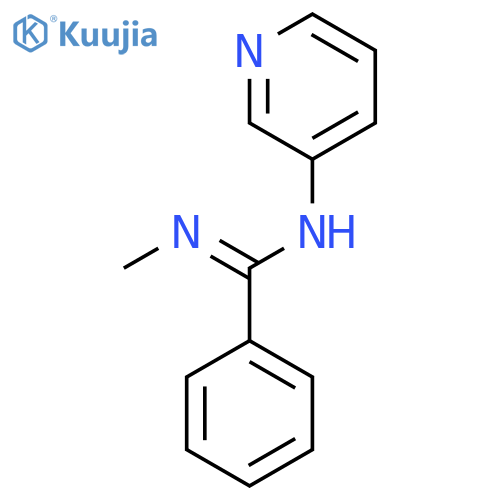 N'-methyl-N-(3-pyridinyl)benzenecarboximidamide structure