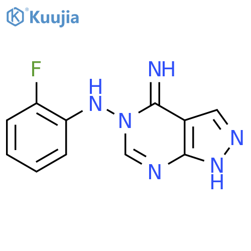 N~5~-(2-Fluorophenyl)-5H-pyrazolo[3,4-d]pyrimidine-4,5-diamine structure
