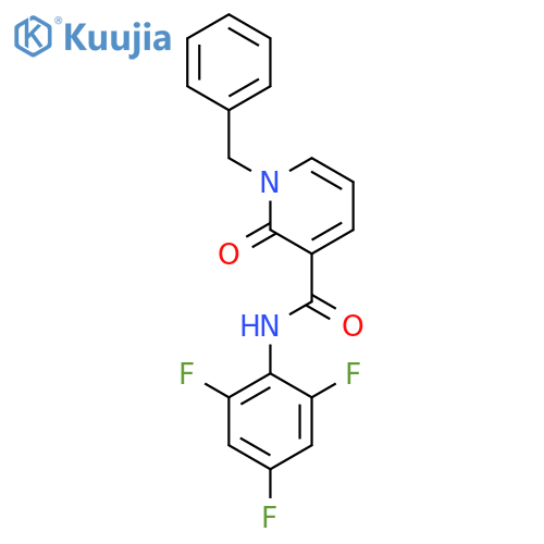 1-BENZYL-2-OXO-N-(2,4,6-TRIFLUOROPHENYL)-1,2-DIHYDRO-3-PYRIDINECARBOXAMIDE structure