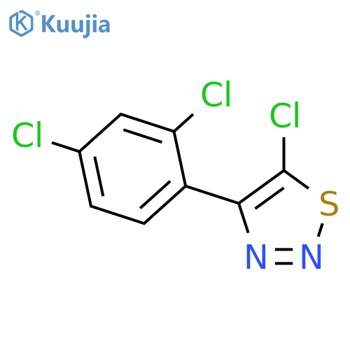 5-Chloro-4-(2,4-dichlorophenyl)-1,2,3-thiadiazole structure