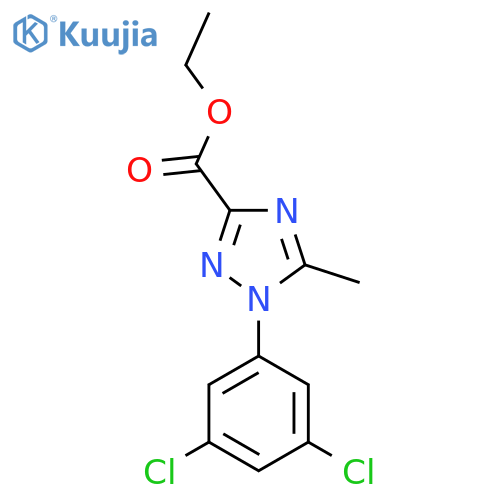 ethyl 1-(3,5-dichlorophenyl)-5-methyl-1H-1,2,4-triazole-3-carboxylate structure