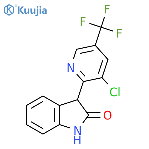 3-[3-CHLORO-5-(TRIFLUOROMETHYL)-2-PYRIDINYL]-1,3-DIHYDRO-2H-INDOL-2-ONE structure