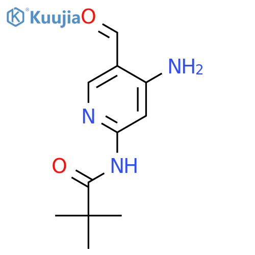 N-(4-amino-5-formylpyridin-2-yl)pivalamide structure