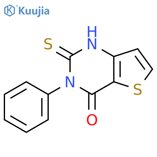 3-phenyl-2-sulfanyl-3H,4H-thieno[3,2-d]pyrimidin-4-one structure