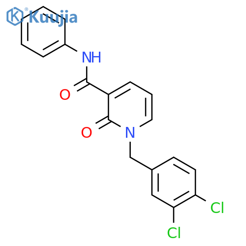 1-(3,4-dichlorobenzyl)-2-oxo-N-phenyl-1,2-dihydro-3-pyridinecarboxamide structure