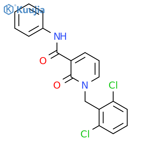 1-(2,6-dichlorobenzyl)-2-oxo-N-phenyl-1,2-dihydro-3-pyridinecarboxamide structure