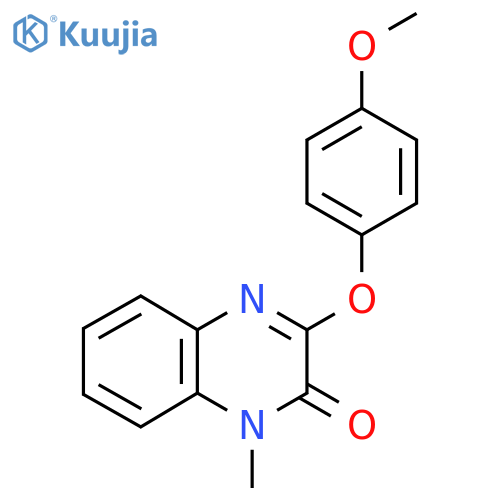 3-(4-METHOXYPHENOXY)-1-METHYL-2(1H)-QUINOXALINONE structure