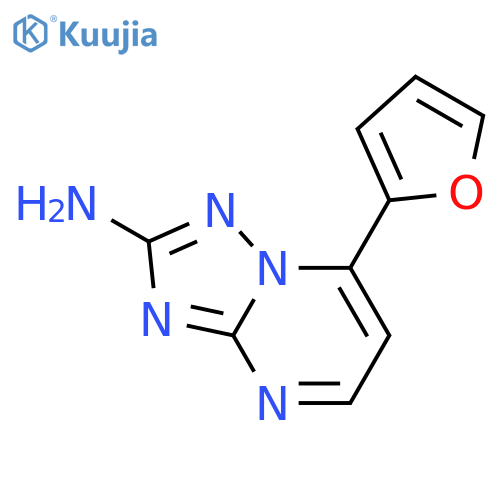 7-(2-Furyl)1,2,4triazolo1,5-apyrimidin-2-ylamine structure