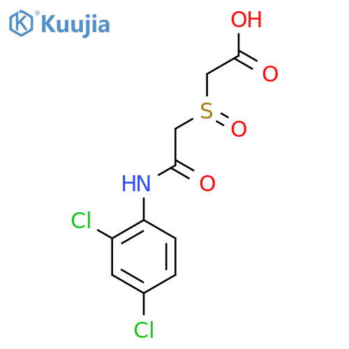 2-{[2-(2,4-Dichloroanilino)-2-oxoethyl]sulfinyl}acetic acid structure