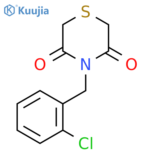 4-[(2-Chlorophenyl)methyl]thiomorpholine-3,5-dione structure