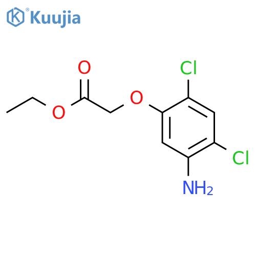 ethyl 2-(5-amino-2,4-dichlorophenoxy)acetate structure